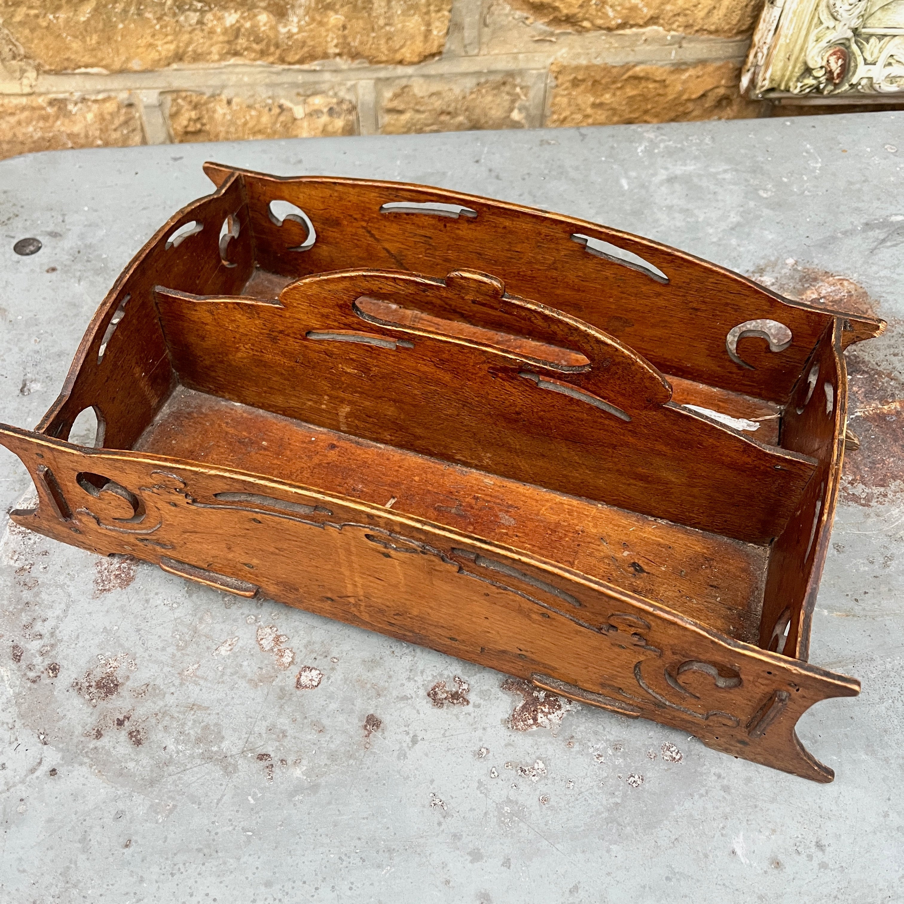 Vintage Wooden Decorative Tray