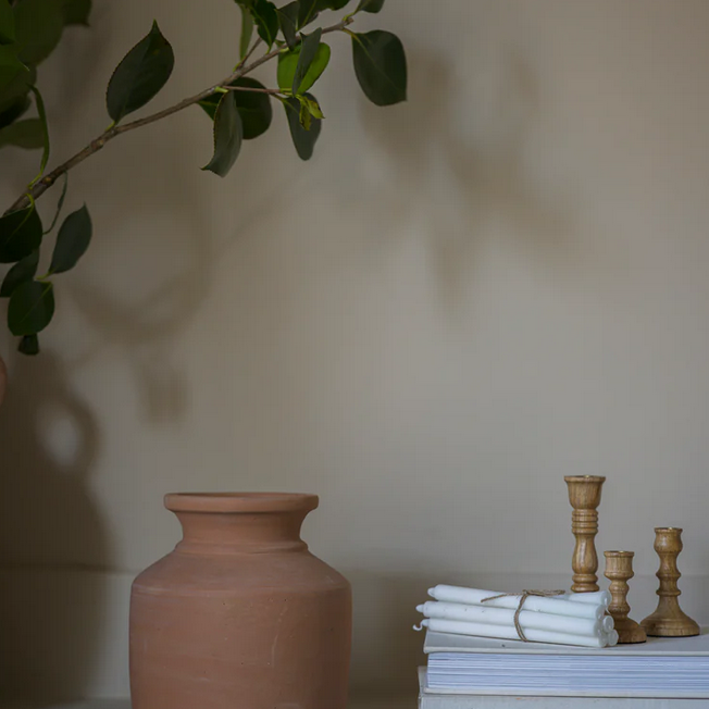 Wooden Set of 3 Chime Candleholders with Candles | Gift Set