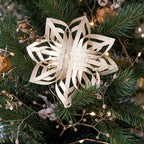 Woven Paper Star Christmas Decoration | Fair-Trade, Set of 2