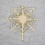 Woven Christmas Paper Star Tree Topper | Fair Trade