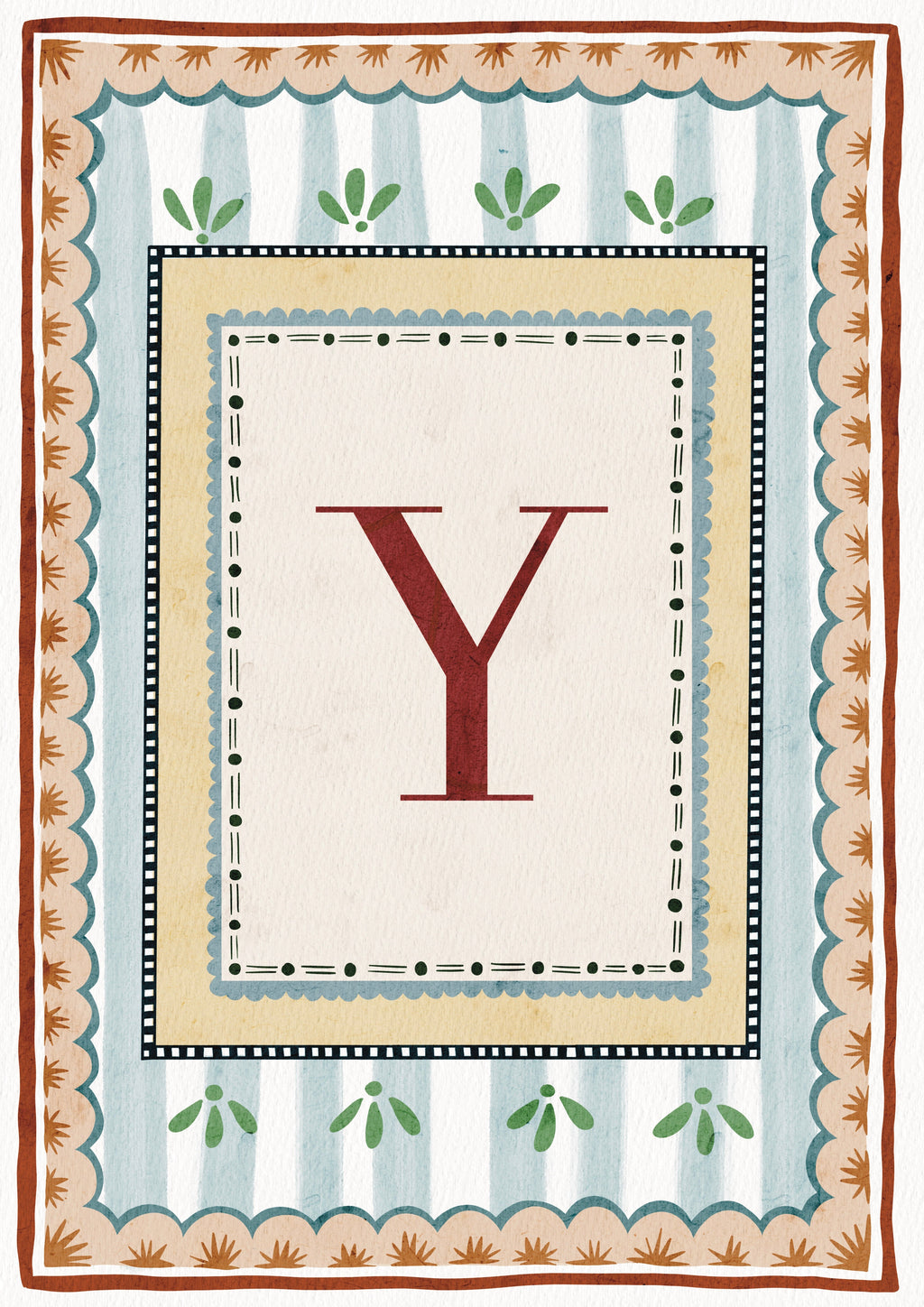 ALPHABET LETTERS ~ Blue / Red