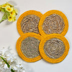 Seagrass Coasters - Yellow (Set of 4)