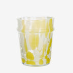 Colourful Speckled Drinking Glass | Yellow or Green