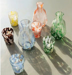 Colourful Speckled Drinking Glass | Yellow or Green