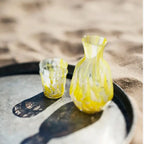 Colourful Speckled Drinking Glass | Yellow or Green