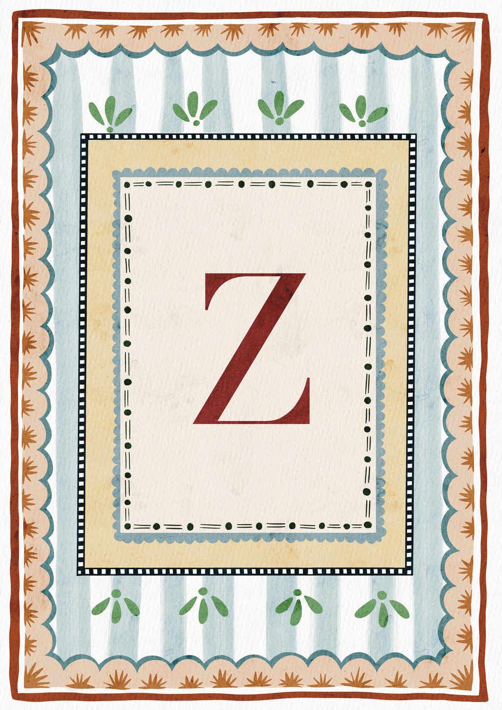 ALPHABET LETTERS ~ Blue / Red