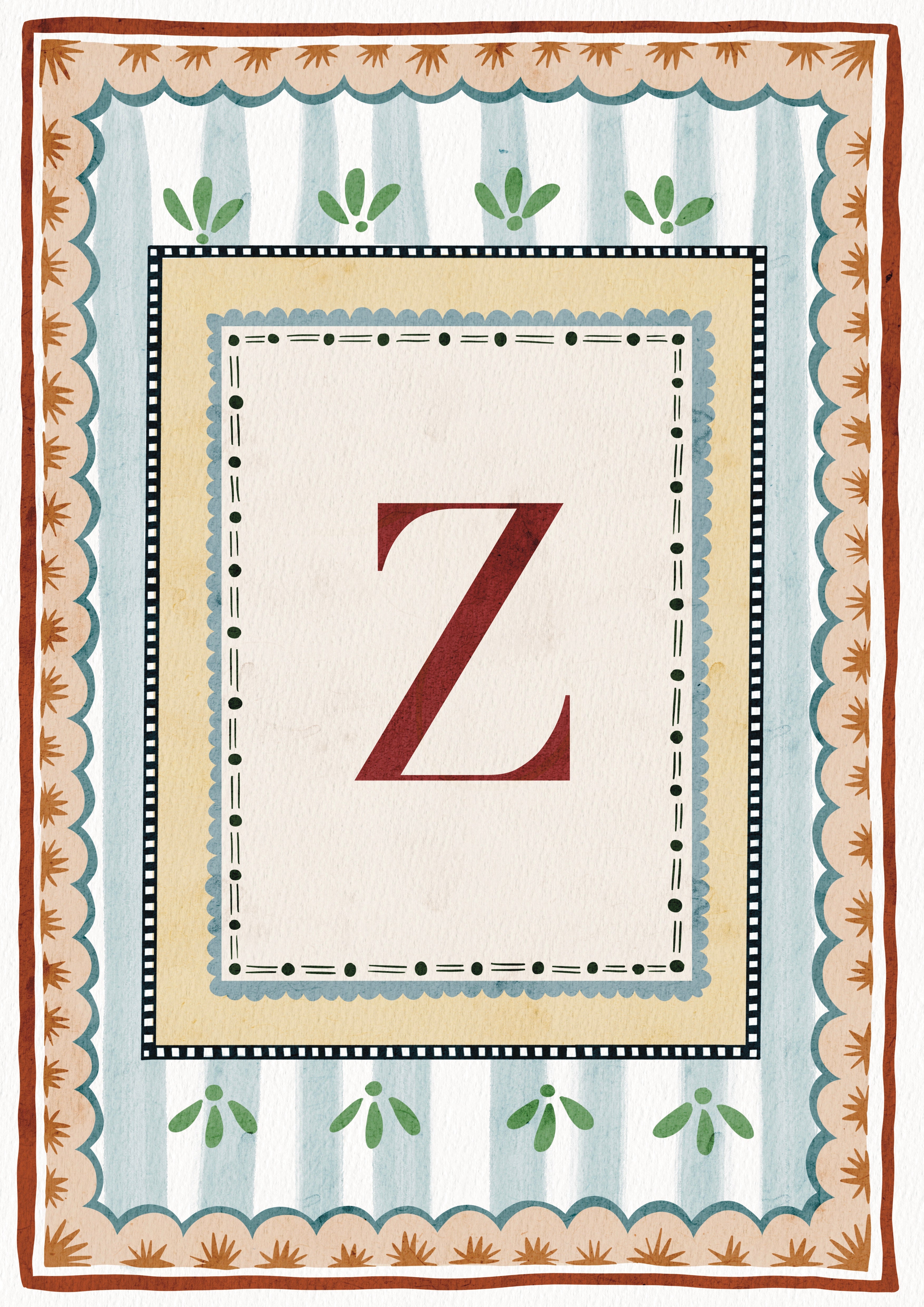 ALPHABET LETTERS ~ Blue / Red