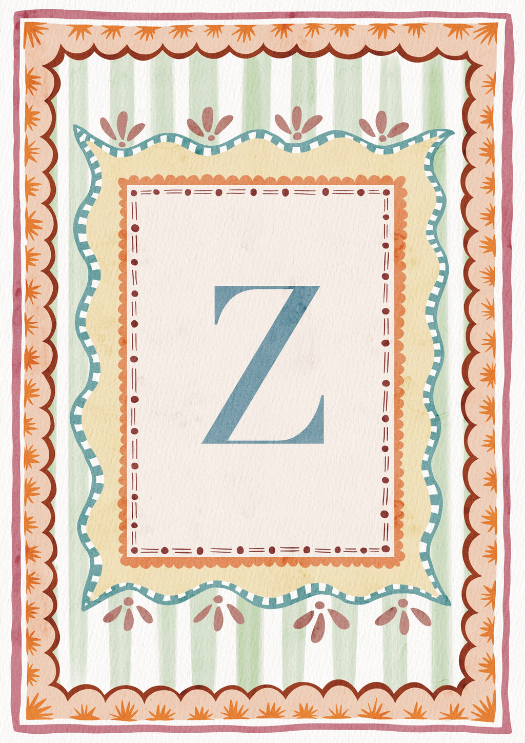 ALPHABET LETTERS ~ Blue / Pink / Green /