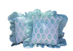Turquoise sea cushion