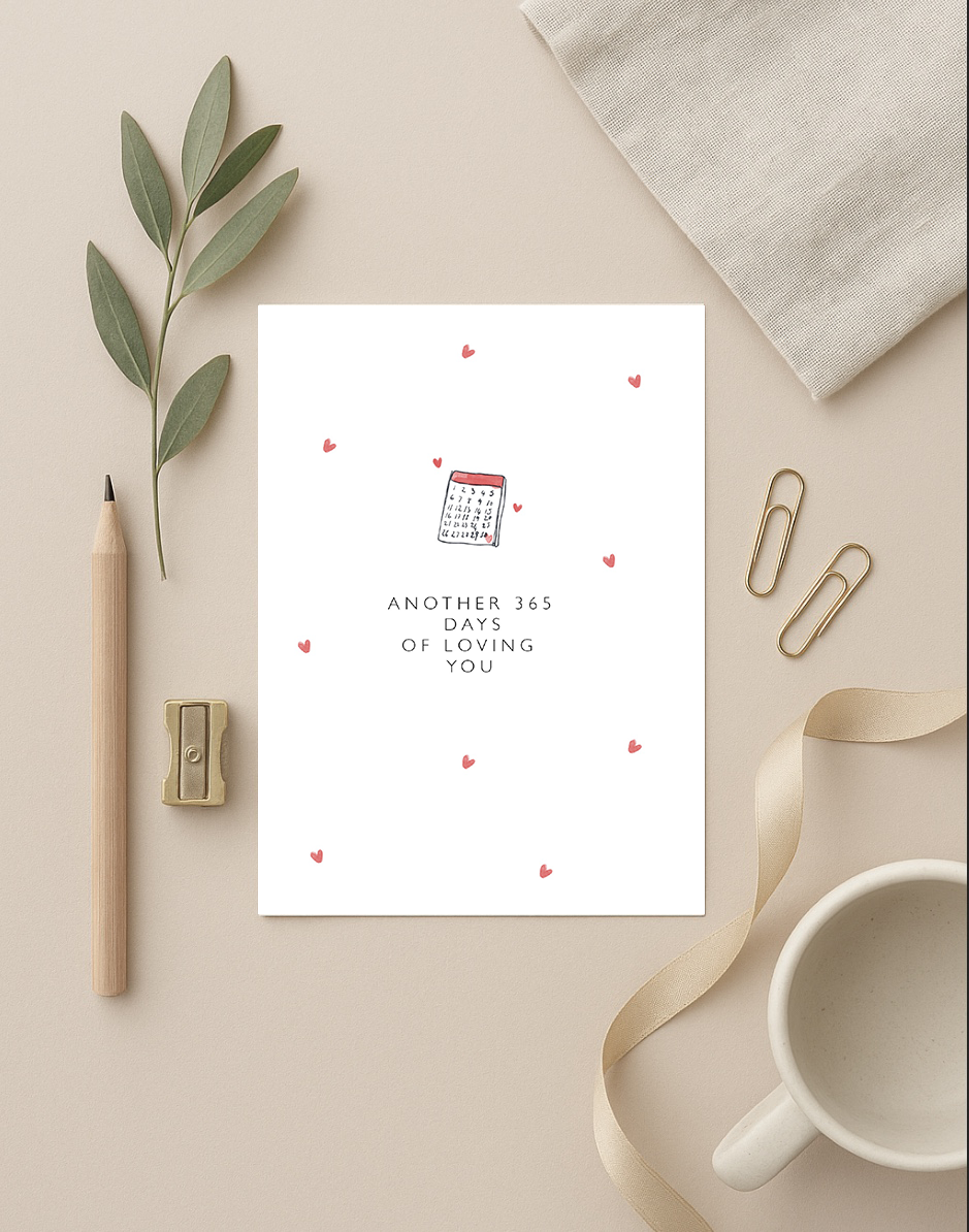 Another 365 Days Of Loving You Card