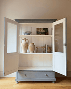 Hand Painted Victorian Display Cabinet