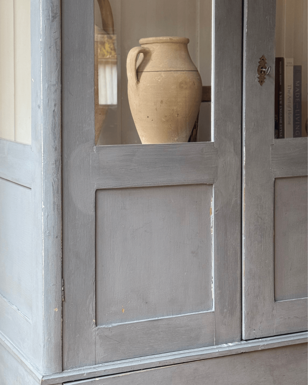 Hand Painted Victorian Display Cabinet