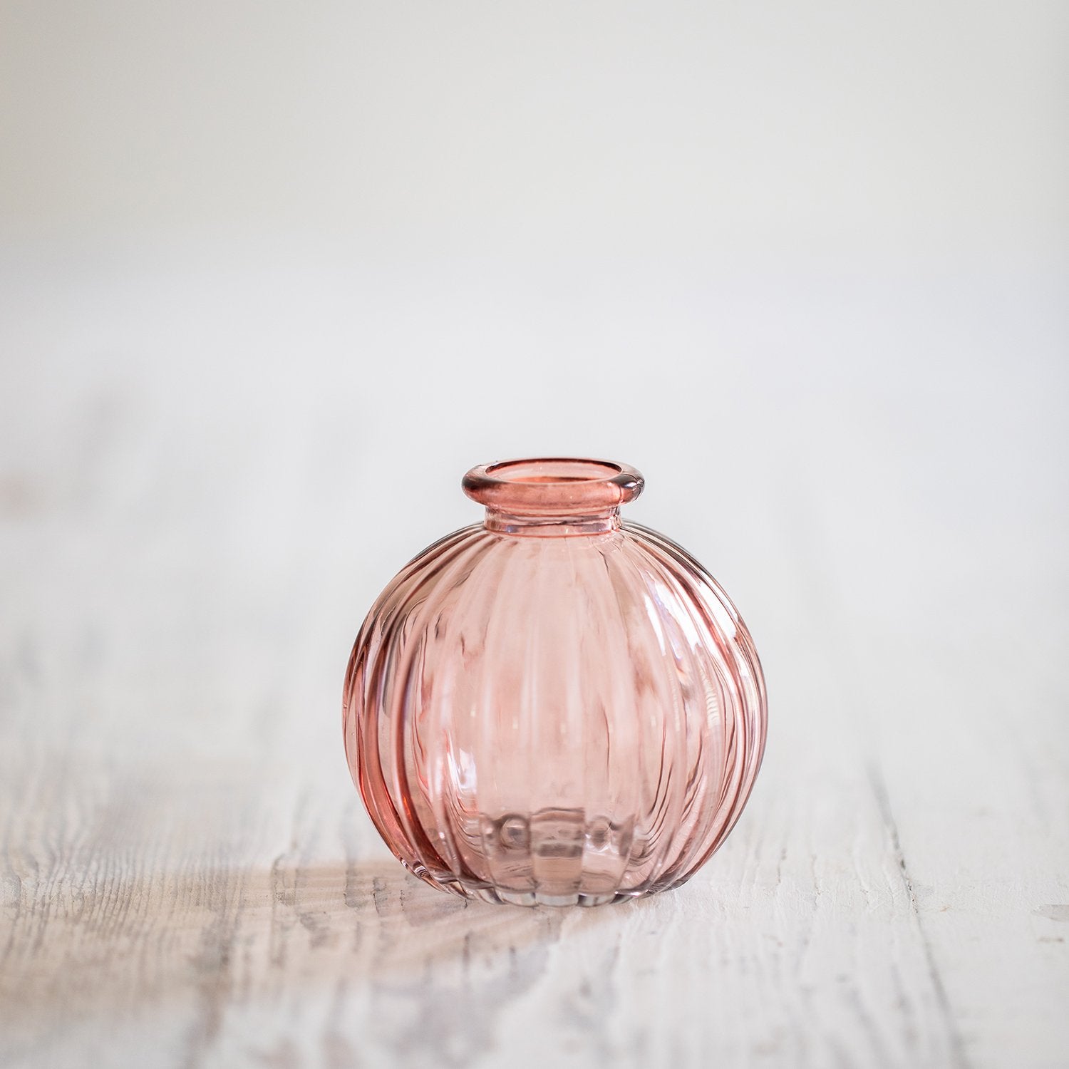 Ribbed Globe Diffuser Bottle - Pink Ribbed Globe image