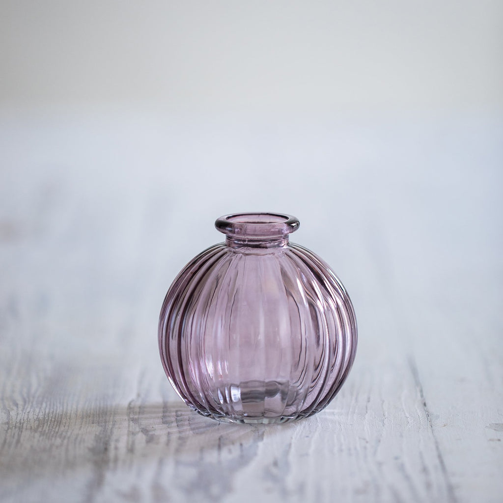 Ribbed Globe Diffuser Bottle - Amethyst Ribbed Globe image