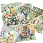 20 Postcard In A Tin | Vintage Easter