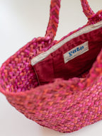 Woven Basket Bag - Sidi Bou | Pink and Red