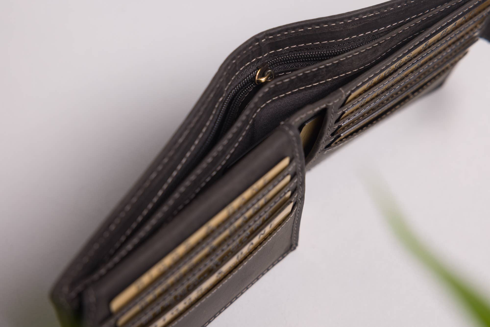Black Bifold Leather Wallet