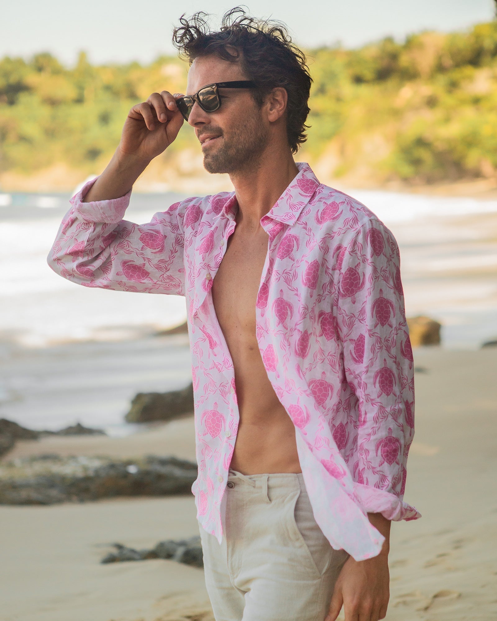 Linen Shirt TURTLE TRELLIS