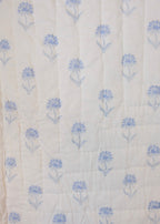 Blue Organic Cotton Toddler Quilt