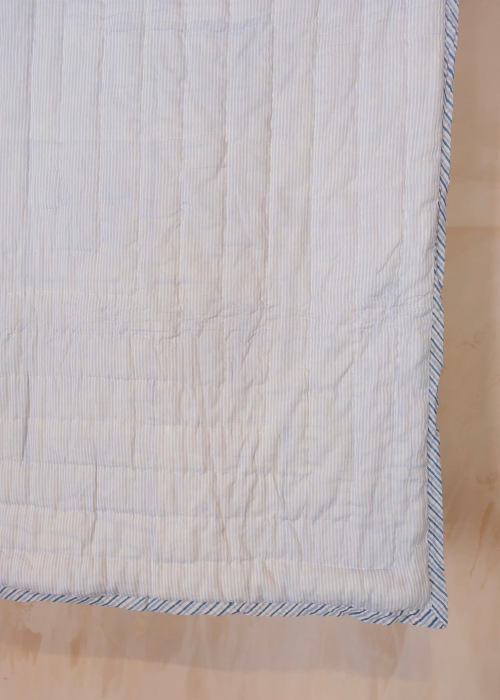 Blue Organic Cotton Toddler Quilt