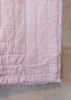 Pink Organic Cotton Toddler Quilt