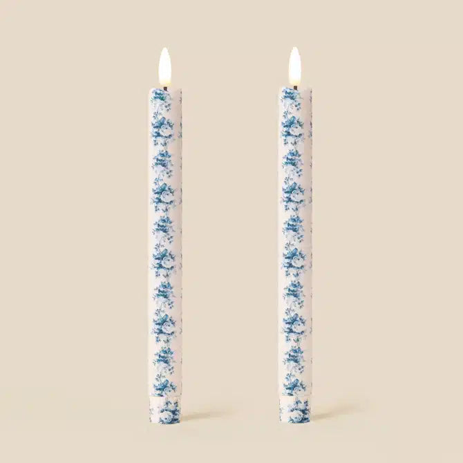 Belmont Toile Small Flameless LED Wax Candle