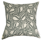 Billow Square Cushion - Green Grey