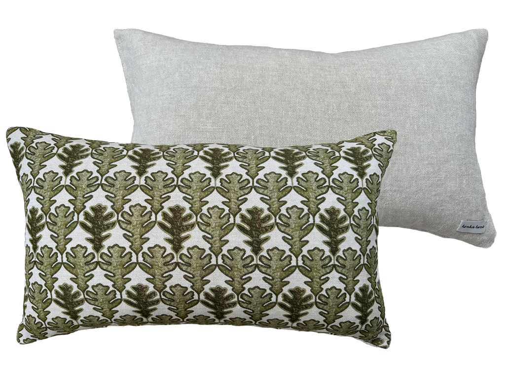 OBLONG CUSHION ~ BROADLEAF MOSS