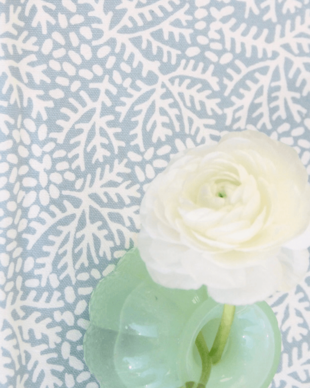 Minerals Hand Blocked Printed Tablecloth | Blue and White