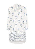 Nancy Night / Beach Shirt in Blue and Green