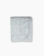 Minerals Hand Blocked Printed Tablecloth | Blue and White
