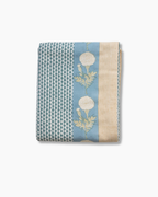 Splash Blue Block Printed Rozablue Tablecloth