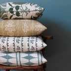 Suzani Square Cushion - Blue Green