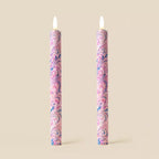 Bookbinder Marble Flameless LED Wax Candles