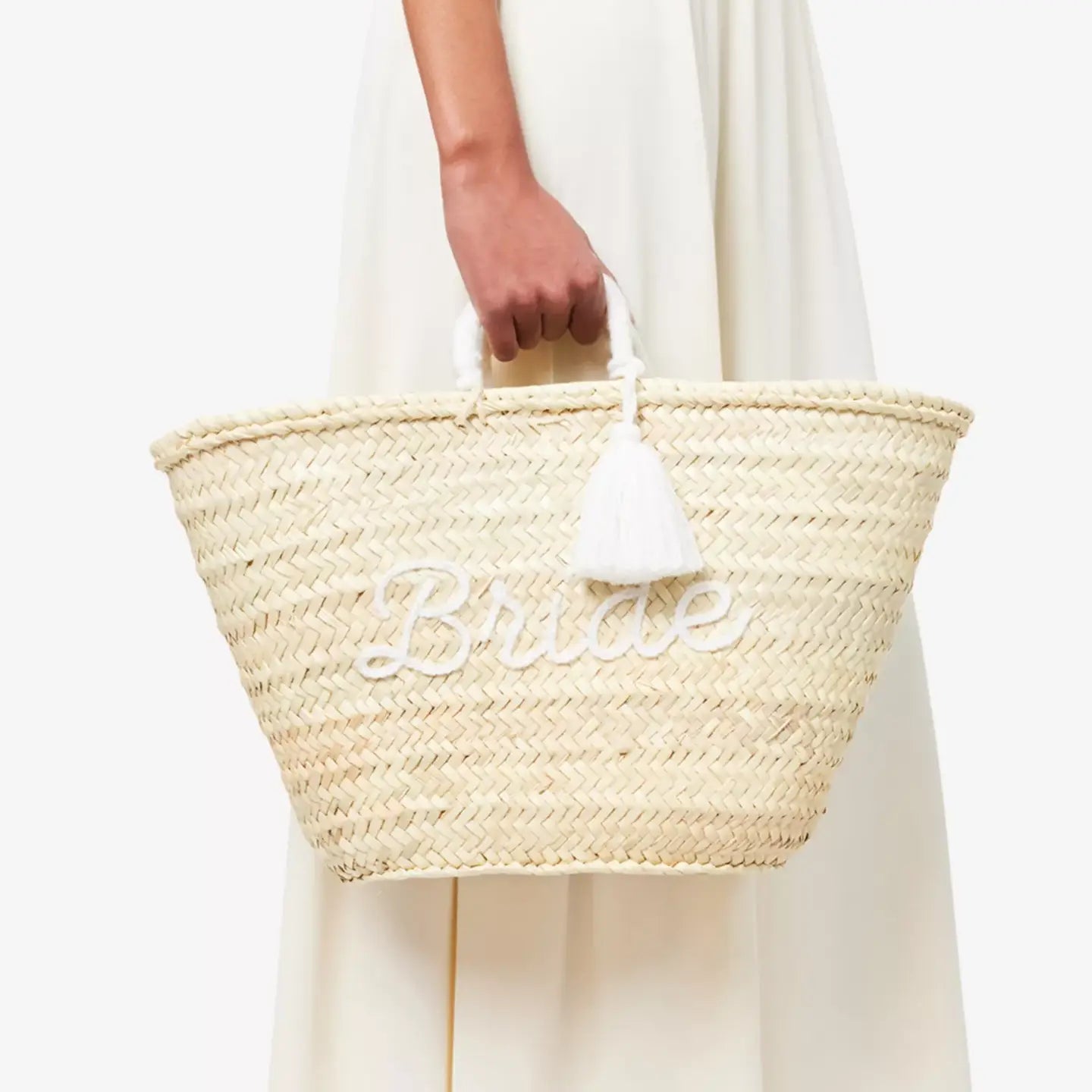 Handwoven Bride Straw Bag