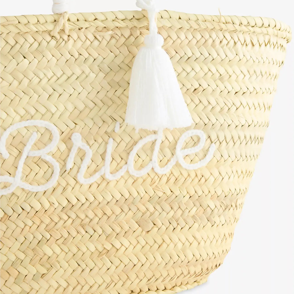 Handwoven Bride Straw Bag