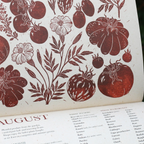 2027 Lino Print Calendar - Growing Through The Seasons | Isla Middleton