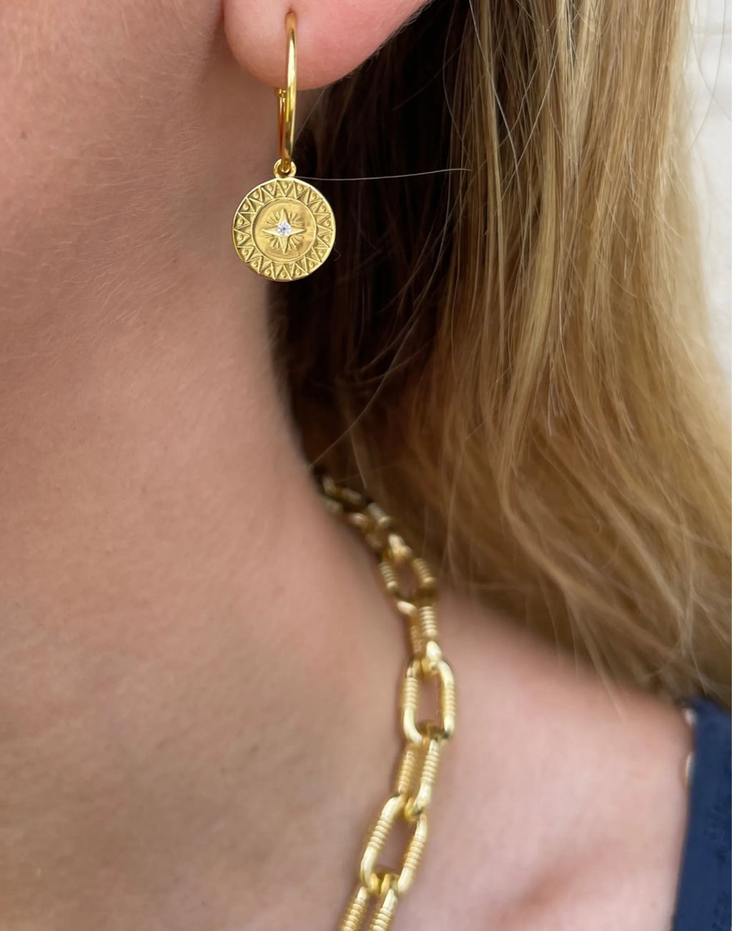 Cleo Gold Hoop Earrings