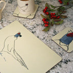 Pheasant Coasters set of four