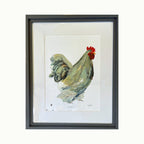 Cochin Hen Original Acrylic Painting