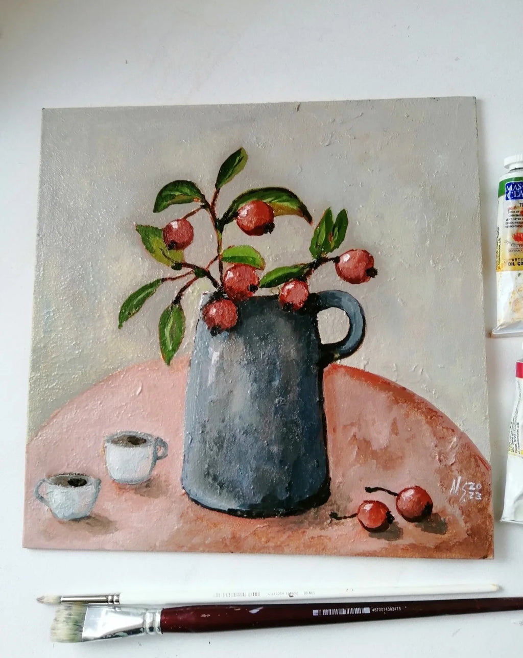 Coffee For Two - Original Oil Painting