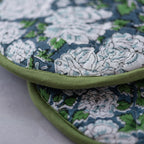 IN BLOOM BLUE double oven glove