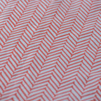 CHEVRON CORAL set of 6 cotton napkins