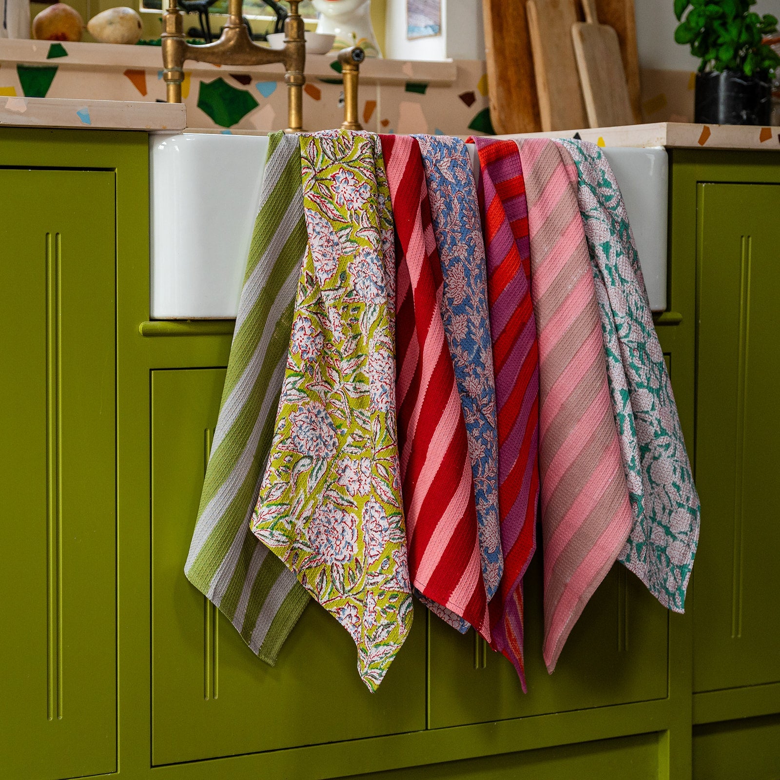 NEW EVERGREEN tea towel