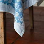 NEW FAN DELFT hand block printed tablecloth