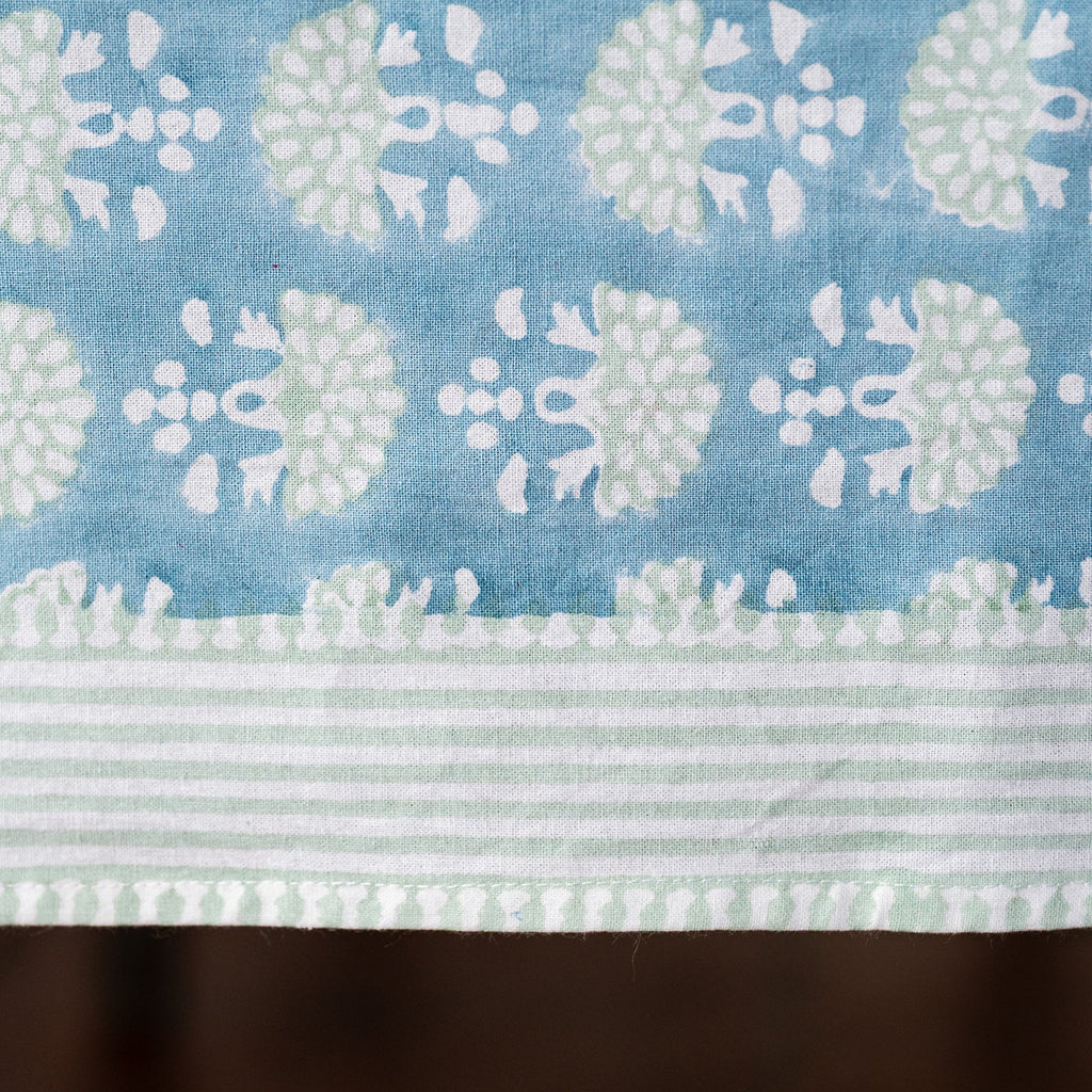 NEW FAN DELFT hand block printed tablecloth