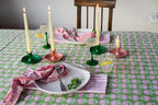 NEW BOTANICAL TABLE ROSE set of 4 cotton napkins