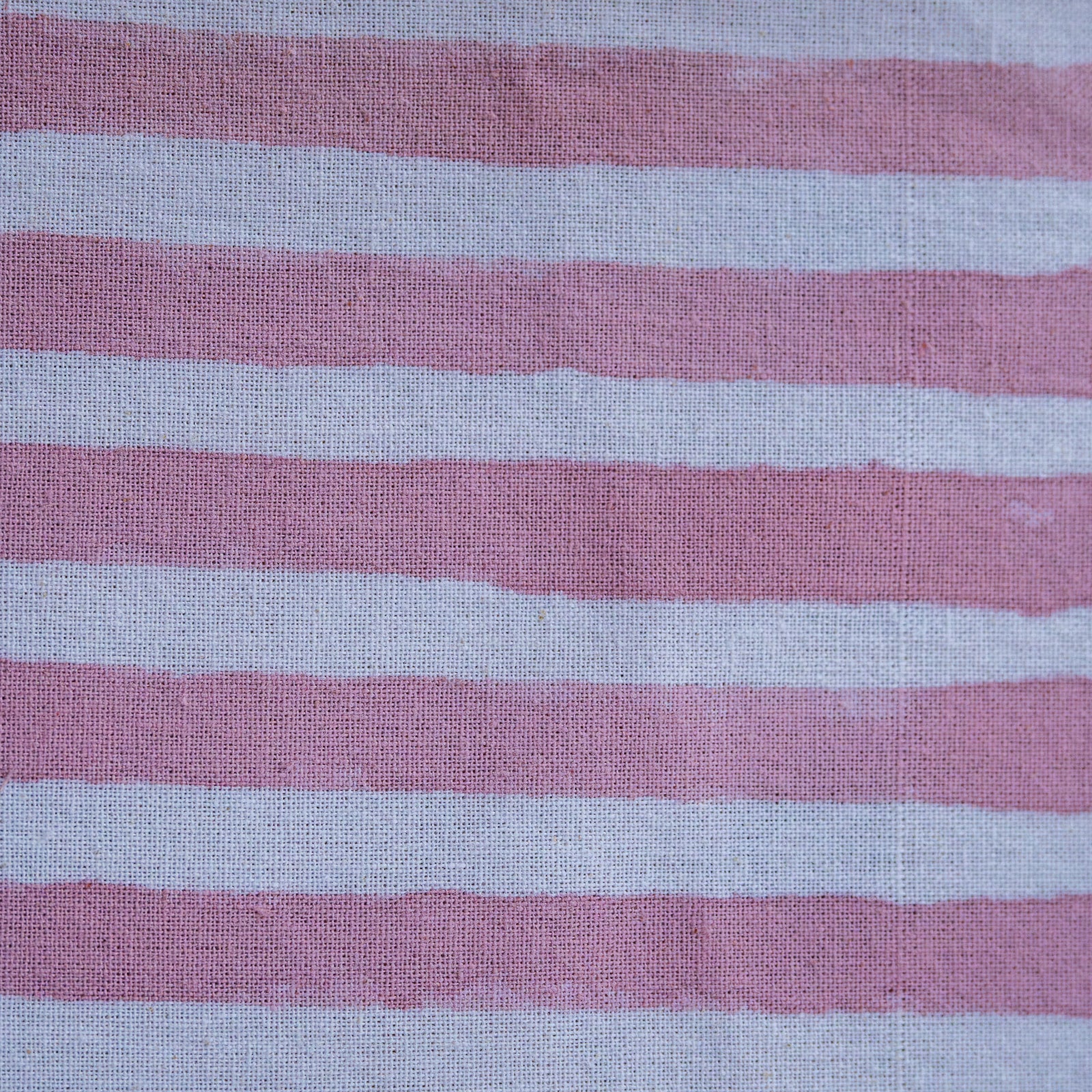 NEW RUFFLE STRIPE BLUSH hand block printed tablecloth