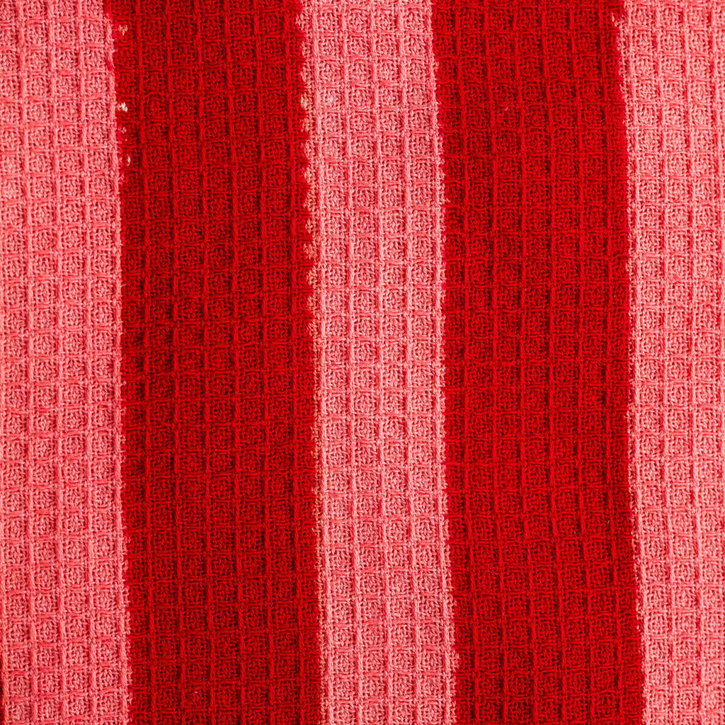 NEW WIDE STRIPE CRIMSON tea towel