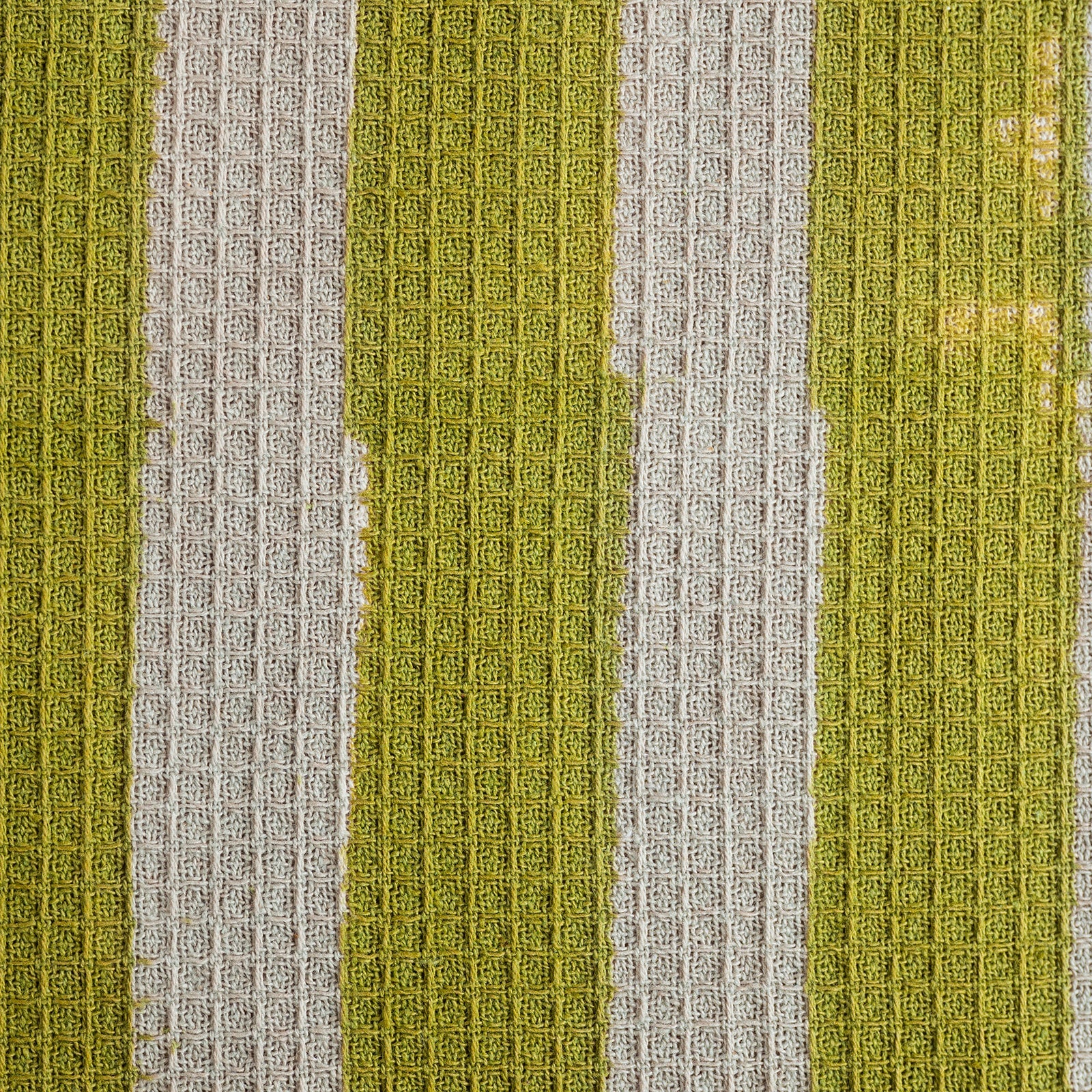 NEW WIDE STRIPE OLIVE tea towel